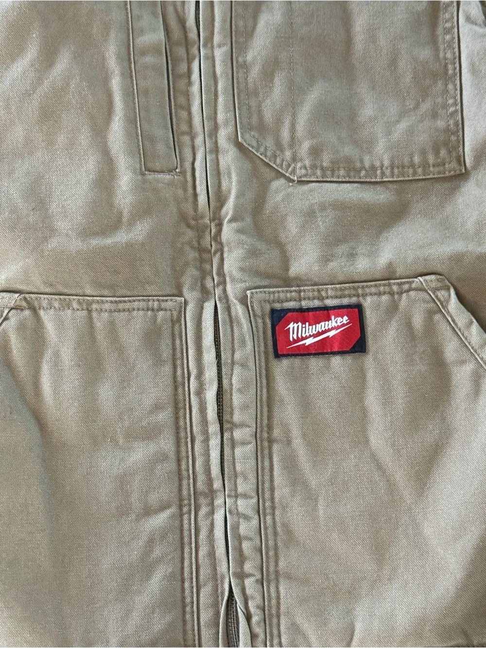 Men’s Tan Milwaukee Workwear Vest Large